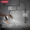 Touch<sub>2</sub>O&reg; Technology Kitchen Faucet with Touchless Technology