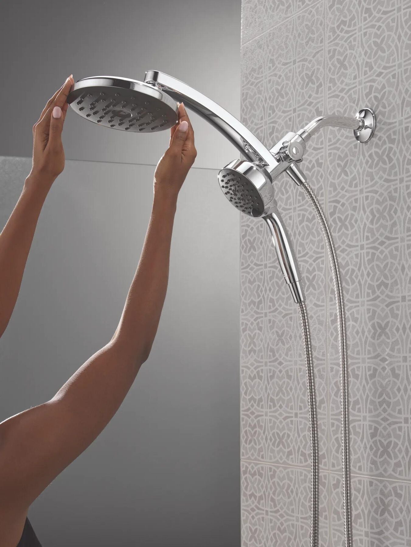 PivotPro&trade; 3-in-1 Combination Shower with TouchClean&reg; Spray Face
