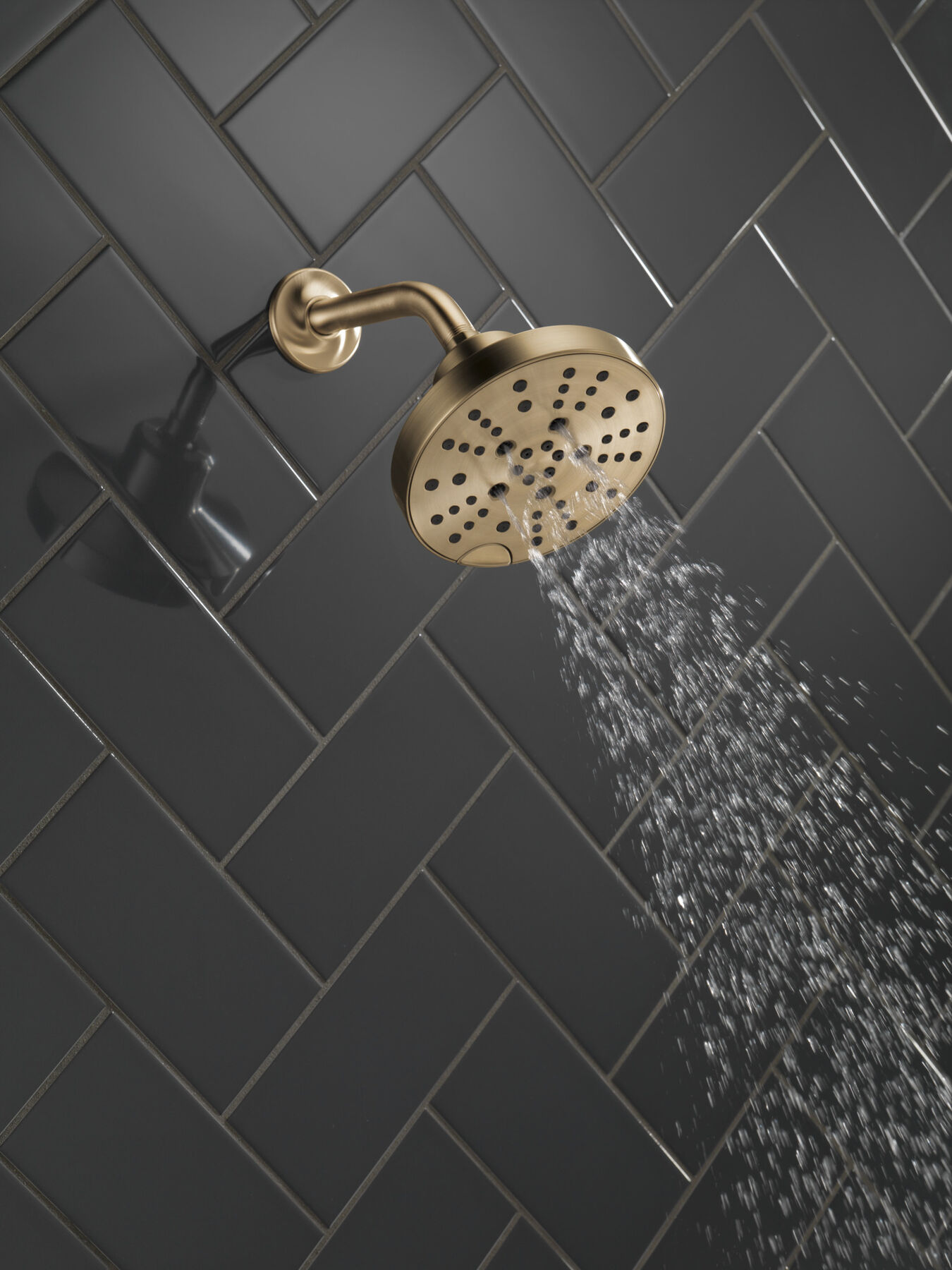 H<sub>2</sub>Okinetic&reg; 5-Setting Contemporary Raincan Shower Head