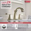 Two Handle Widespread Bathroom Faucet (Recertified)