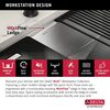 36&rdquo; Workstation Undermount&nbsp;Single Bowl&nbsp;16 Gauge Stainless Steel&nbsp;Farmhouse Apron Front Kitchen Sink&nbsp;with&nbsp;WorkFlow&trade; Ledge and Accessories
