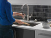 Single Handle Pull-Down Kitchen Faucet with Soap Dispenser and ShieldSpray Technology
