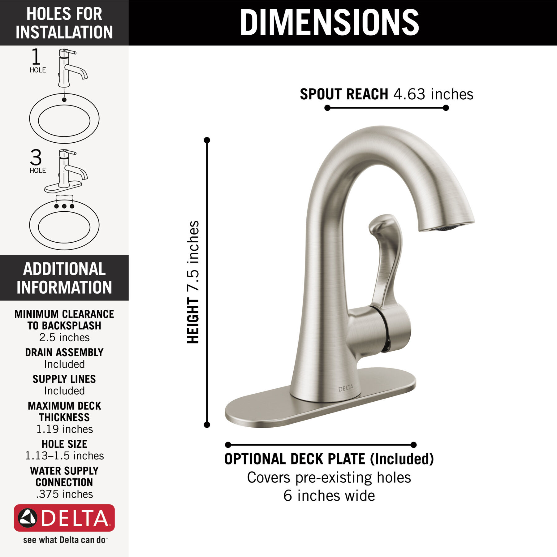 Single Handle Bathroom Faucet