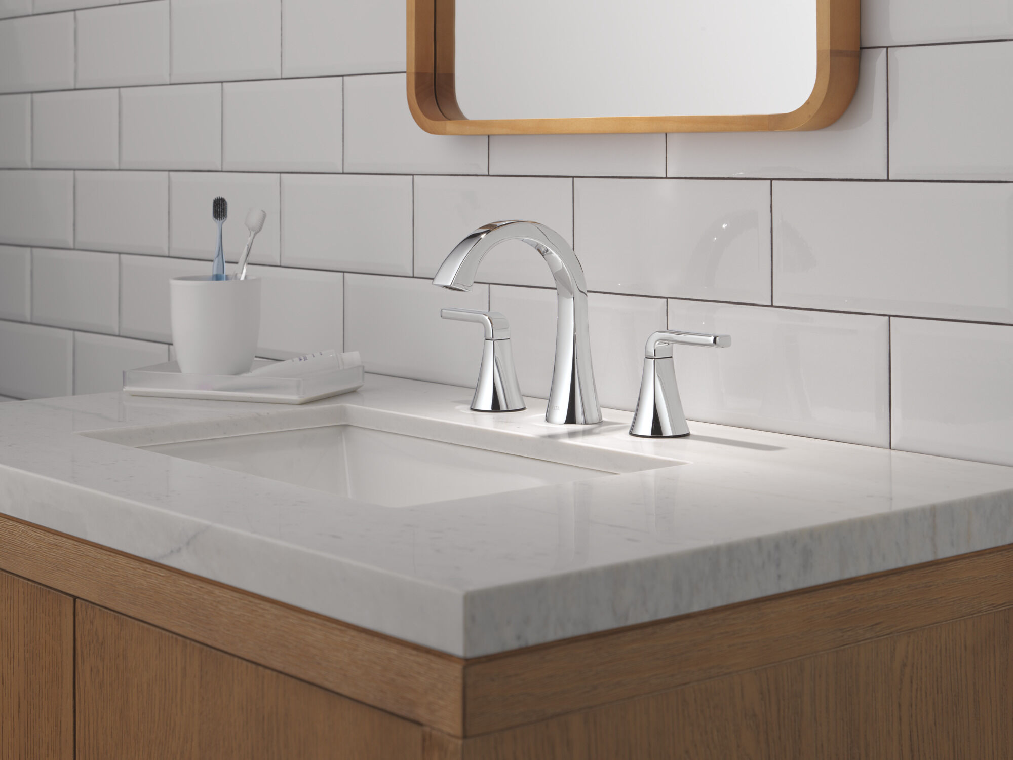 Two Handle Widespread Bathroom Faucet in Chrome 3562LF-MPU | Delta