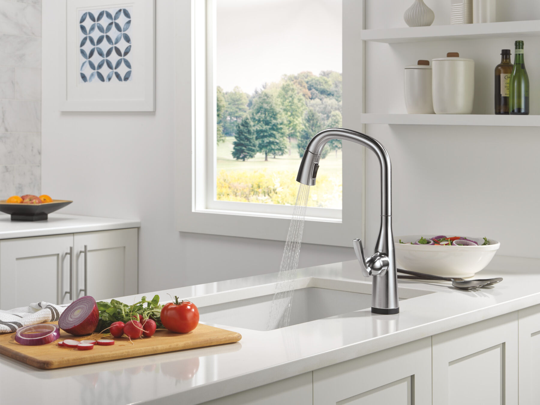 VoiceIQ&reg; Single Handle Pull-Down Faucet with Touch<sub>2</sub>O&reg; Technology