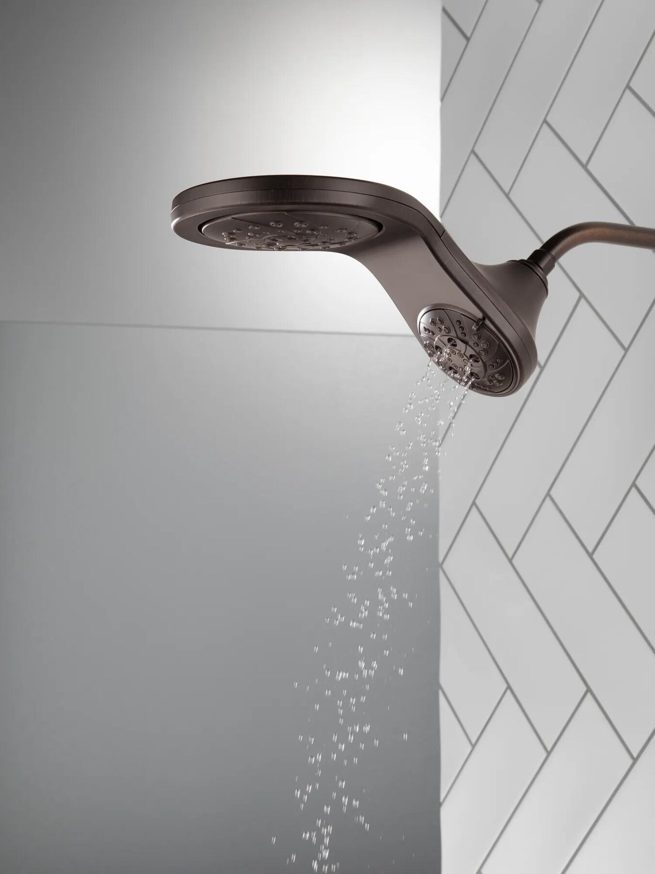 HydroRain&reg; H<sub>2</sub>Okinetic&reg; In2ition&reg; 5-Setting Two-in-One Shower