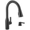 Single Handle Pull-Down Kitchen Faucet with Soap Dispenser and ShieldSpray&reg; Technology
