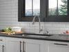Single Handle Pull-Down Kitchen Faucet with Soap Dispenser and ShieldSpray&reg; Technology