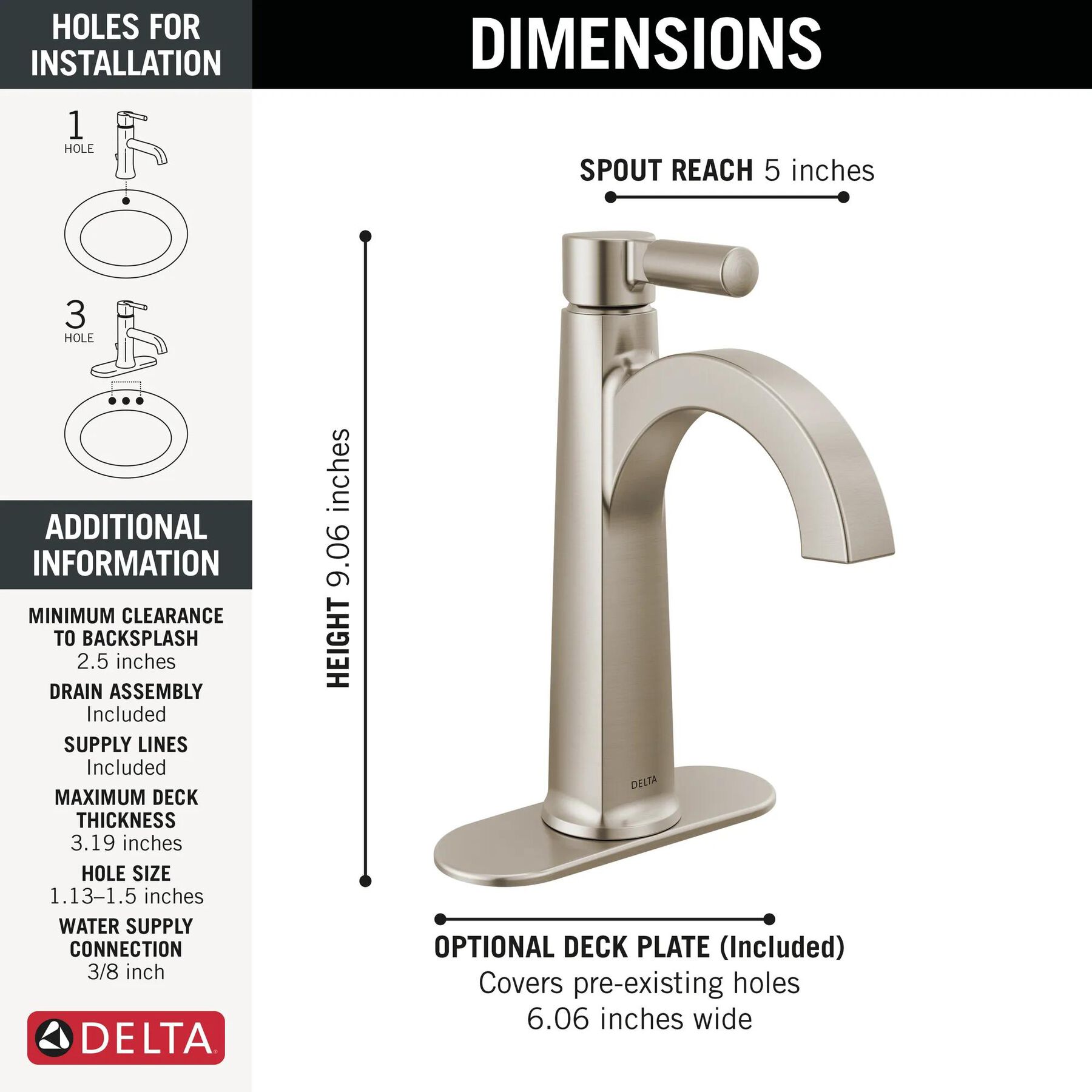 Single Handle Bathroom Faucet