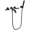Two Handle Wall Mount Tub Filler Trim with Hand Shower