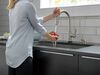 Single Handle Pull-Down Kitchen Faucet with Touch<sub>2</sub>O&reg; Technology Technology and Soap Dispenser