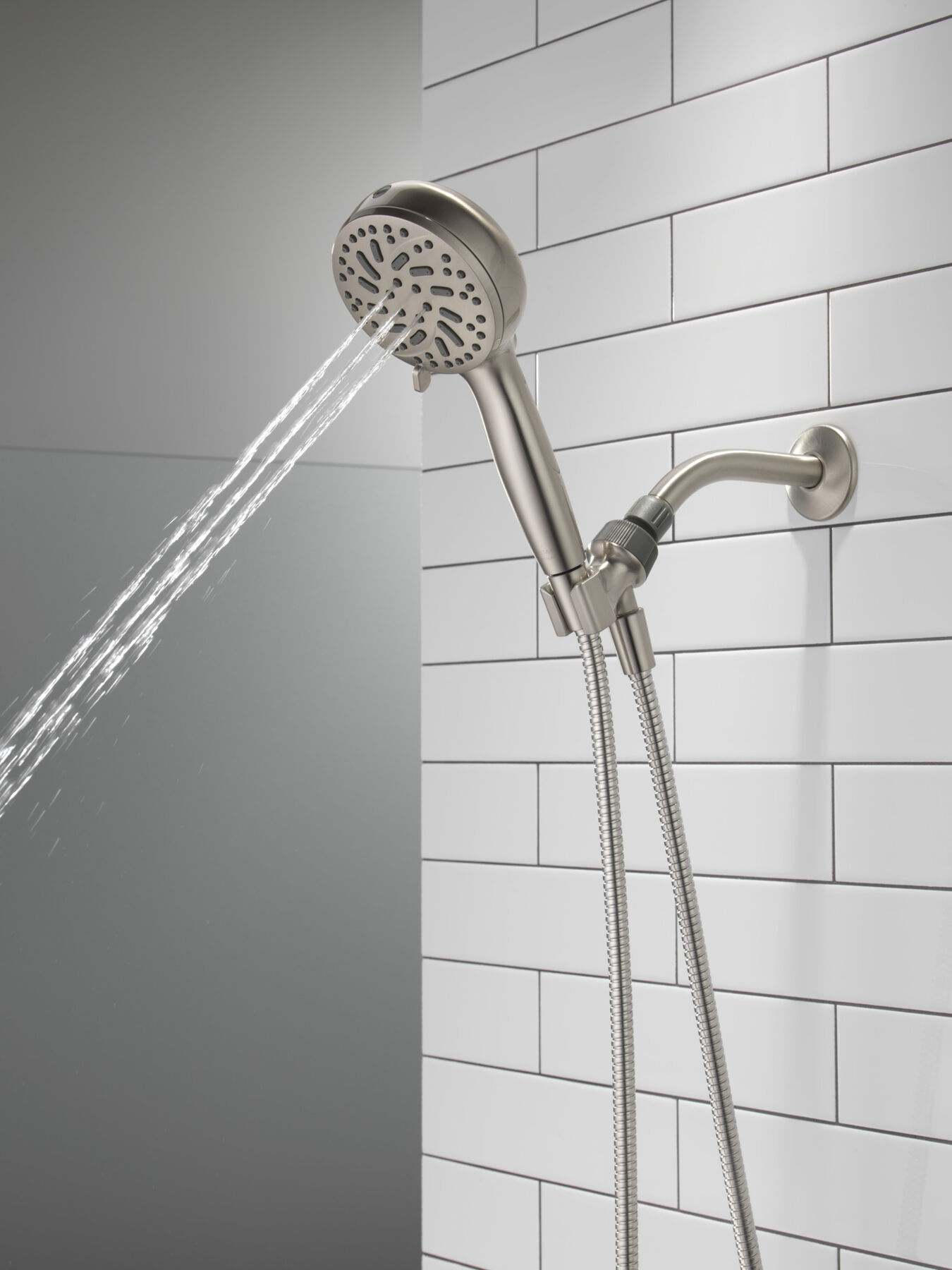 6-Setting Hand Shower with Cleaning Spray