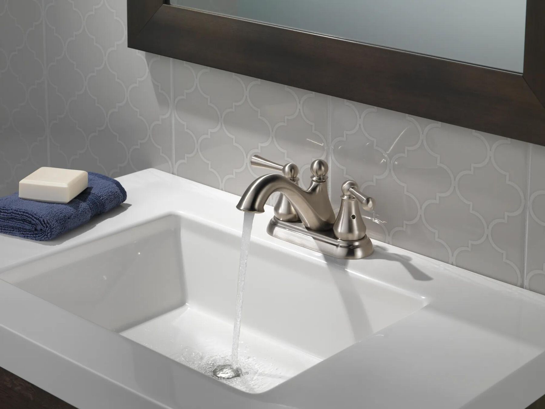 Two Handle Centerset Bathroom Faucet