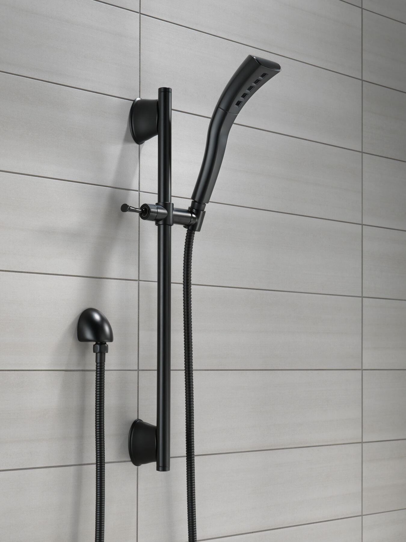 H<sub>2</sub>Okinetic&reg; Single-Setting Slide Bar Hand Shower