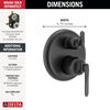 14 Series 6-Setting Integrated Diverter Trim