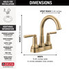 Two Handle Centerset Bathroom Faucet