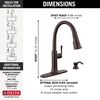 Single Handle Pull-Down Kitchen Faucet with Soap Dispenser and ShieldSpray Technology