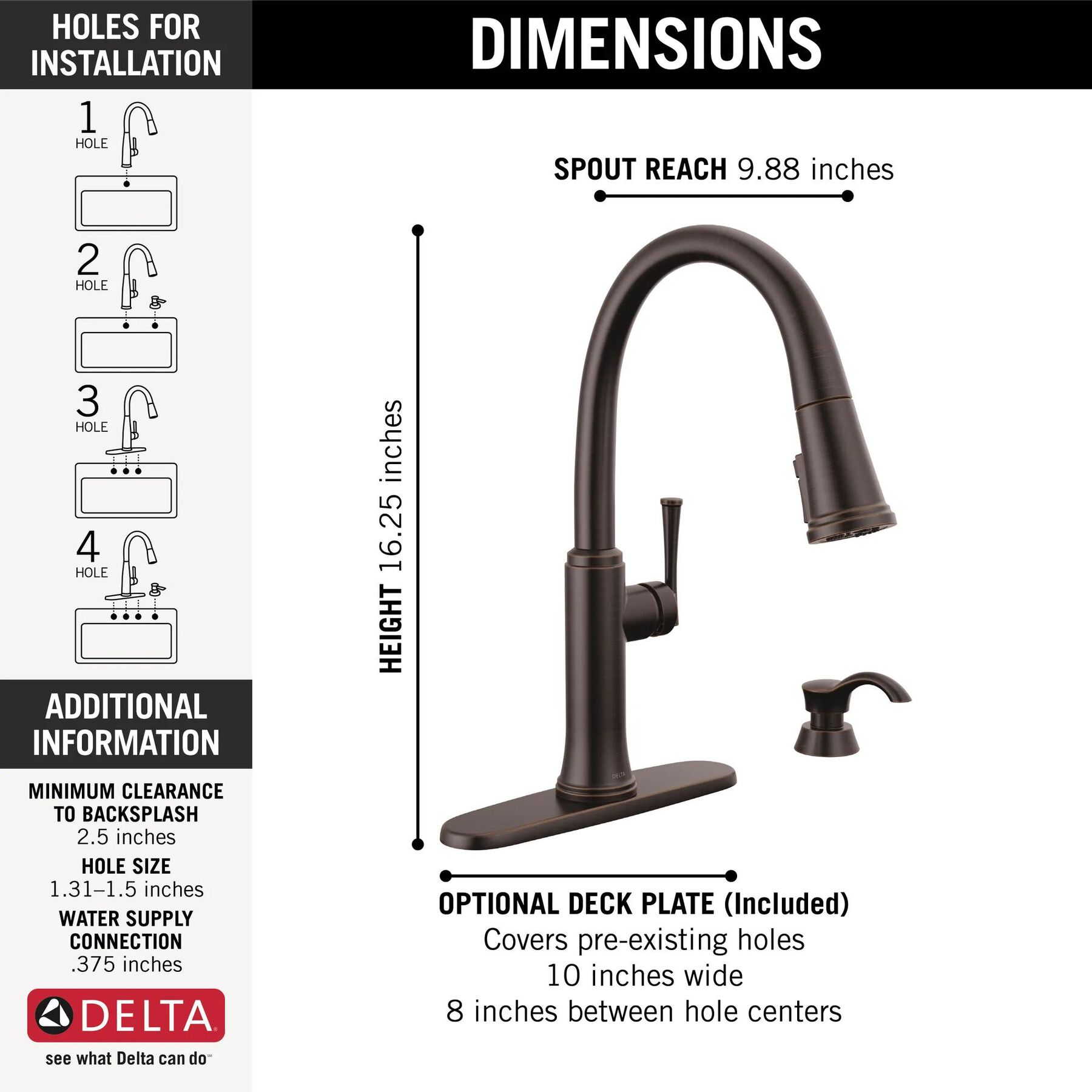 Single Handle Pull-Down Kitchen Faucet with Soap Dispenser and ShieldSpray Technology