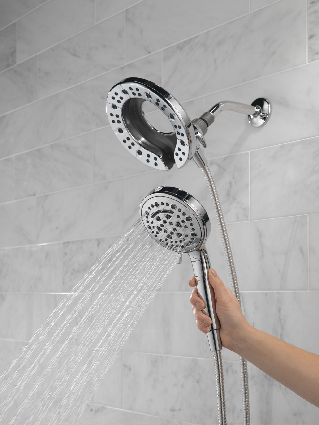 7-Setting In2ition&reg; Two-in-One Shower
