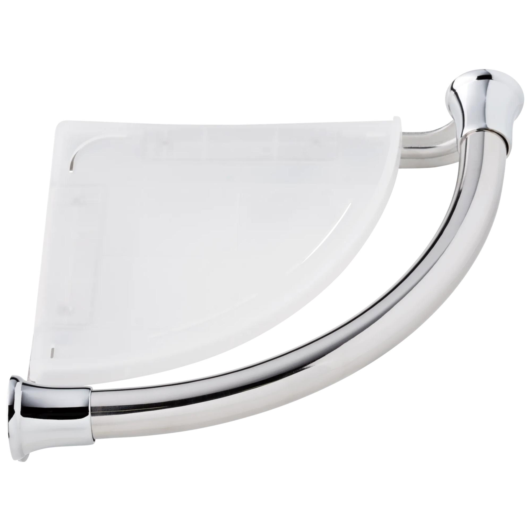 Transitional Corner Shelf with Assist Bar
