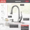 Single Handle Pull-Down Kitchen Faucet with Soap Dispenser