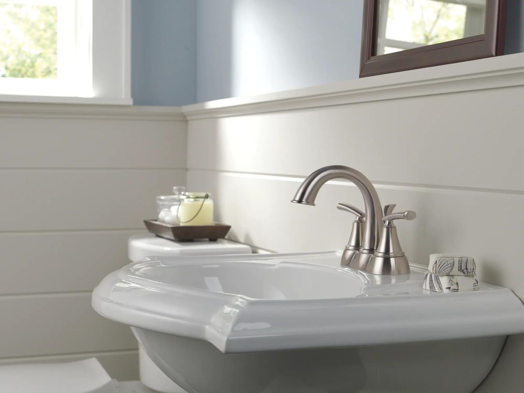 Two Handle Centerset Bathroom Faucet