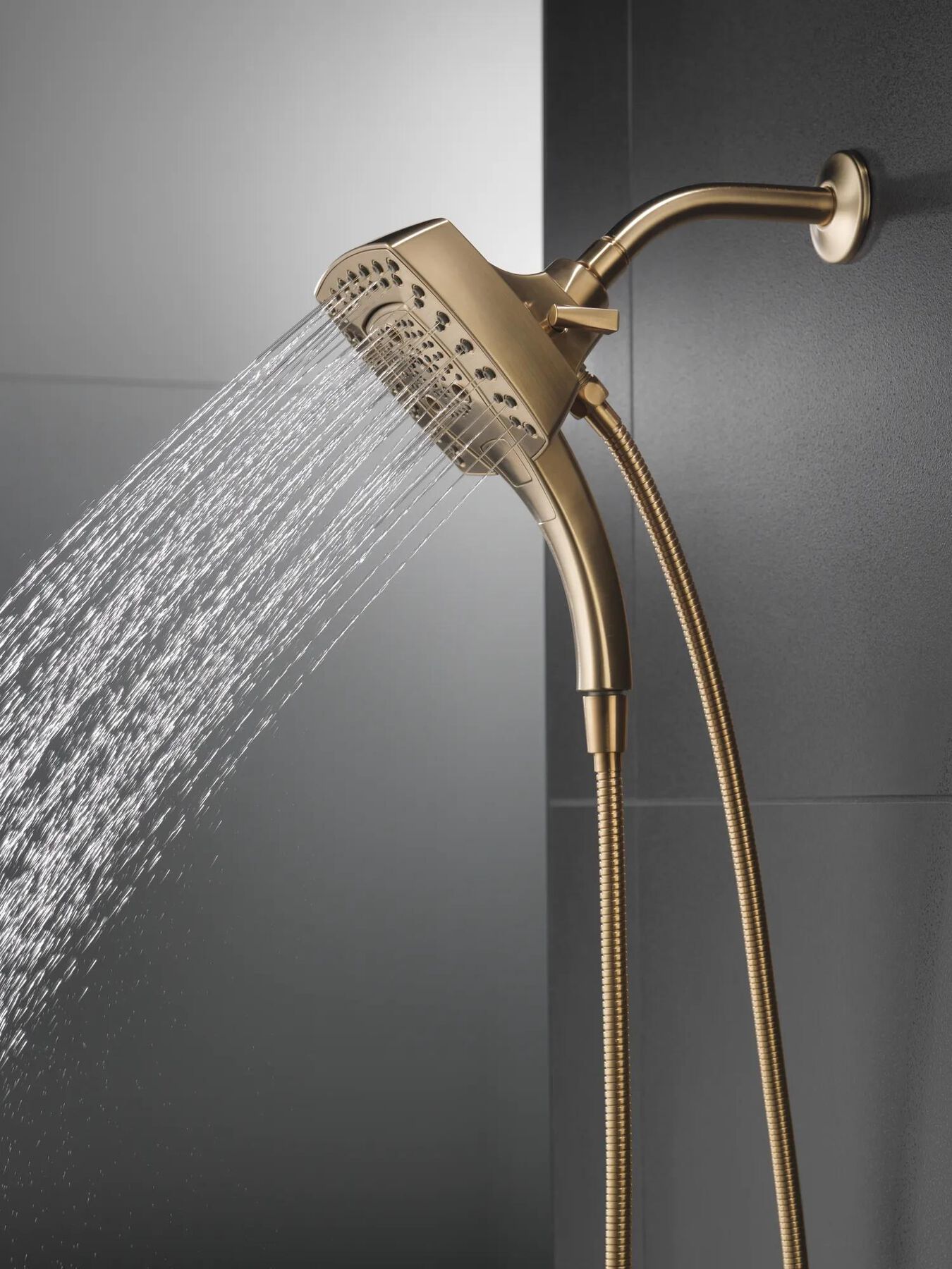 H<sub>2</sub>Okinetic&reg; In2ition&reg; 5-Setting Two-in-One Shower