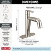 Single Handle Pull-Down Bathroom Faucet
