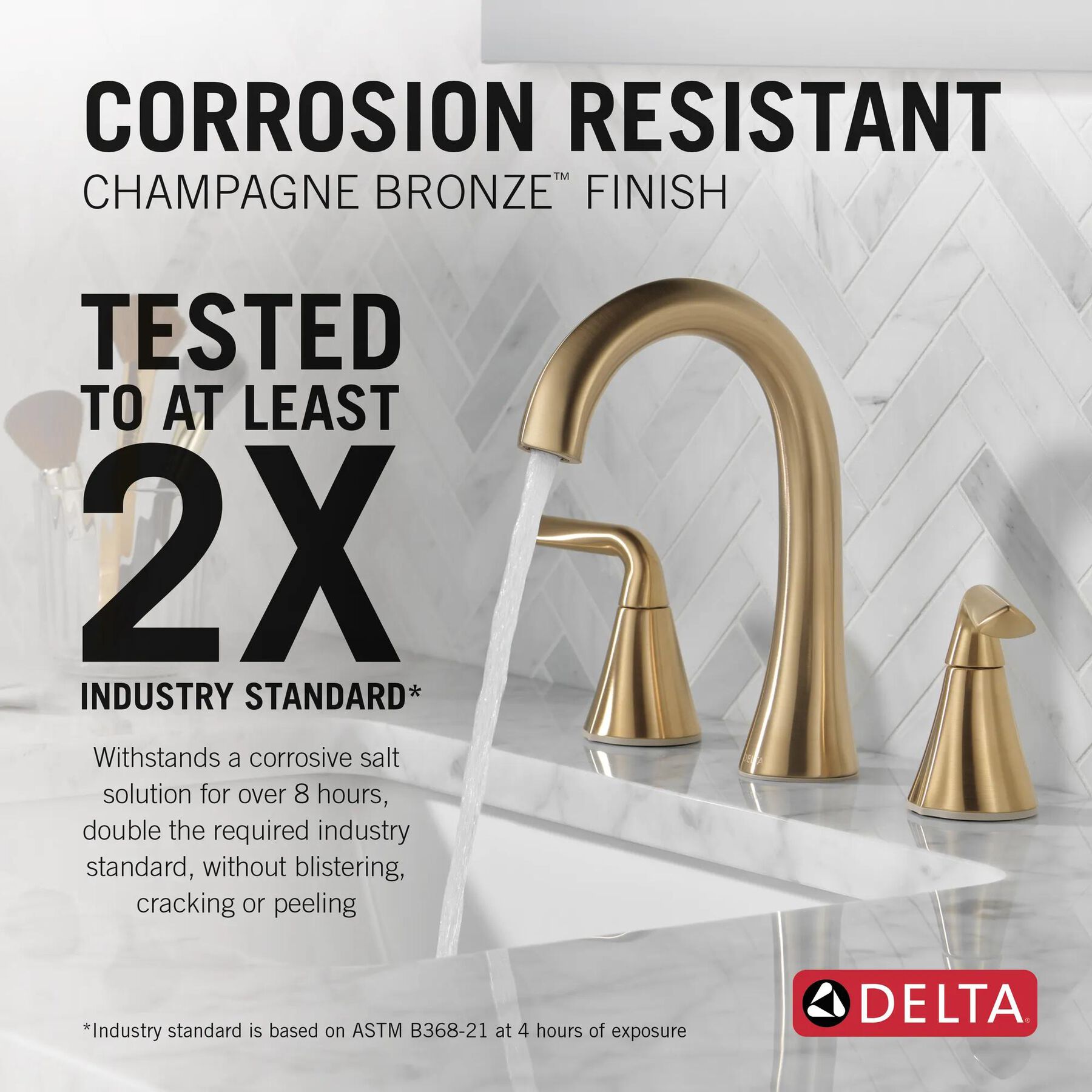 Two Handle Widespread Bathroom Faucet (Recertified)