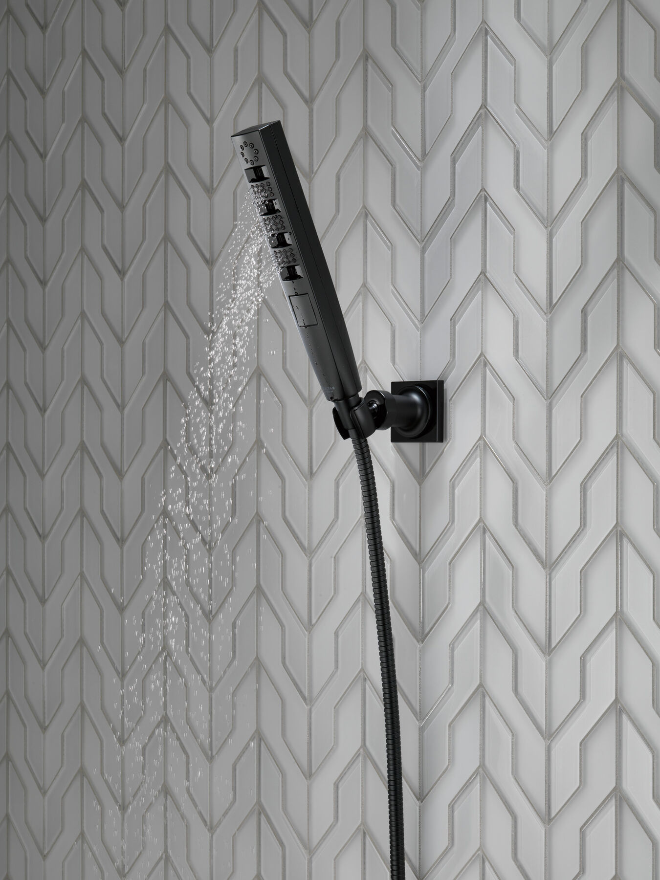 H<sub>2</sub>Okinetic&reg; 4-Setting Wall Mount Hand Shower