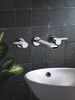 Two Handle Wall Mount Bathroom Includes Pop-Up - Delex Valve