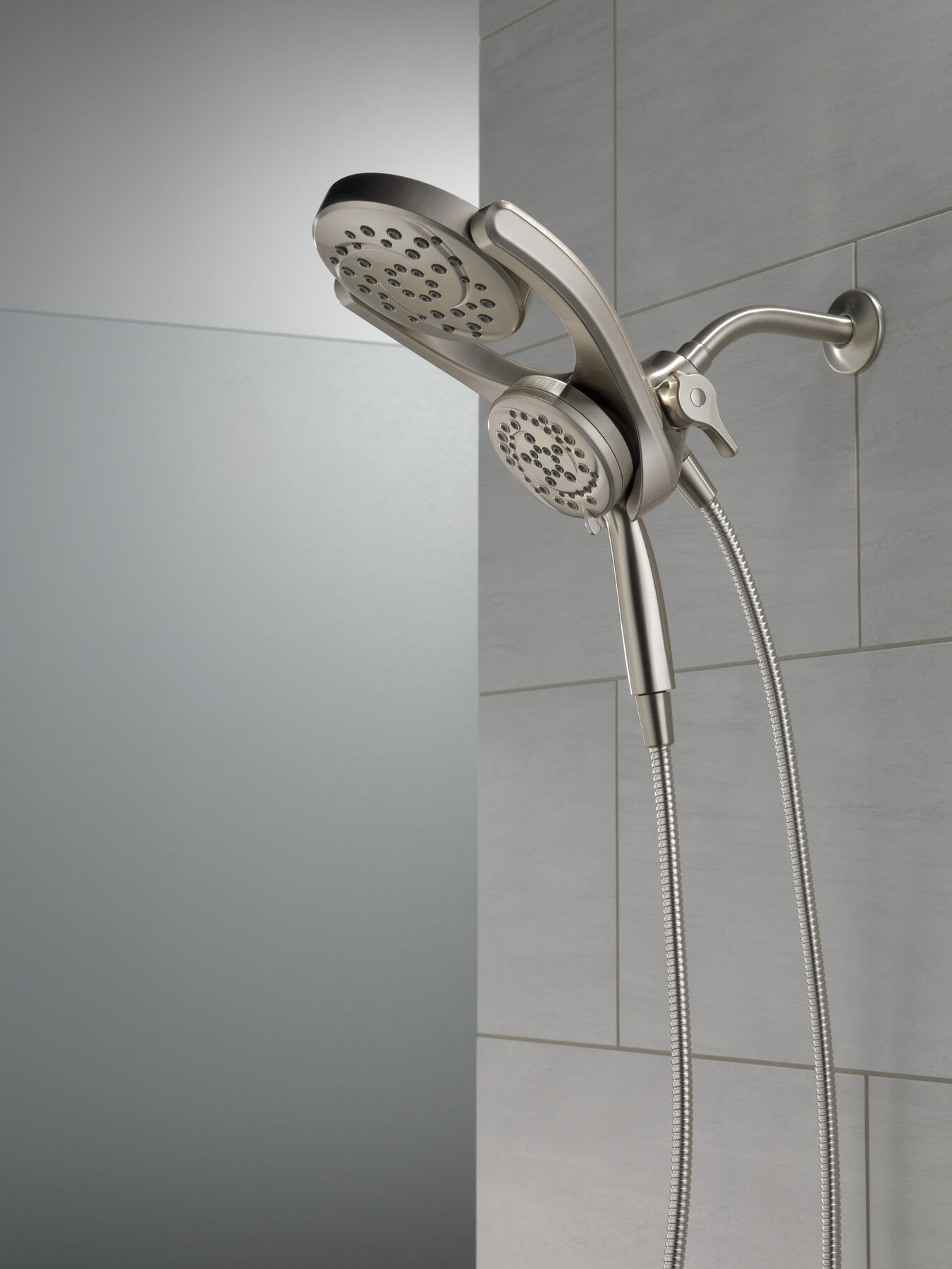 HydroRain&reg; 4-Setting Two-in-One Shower Head
