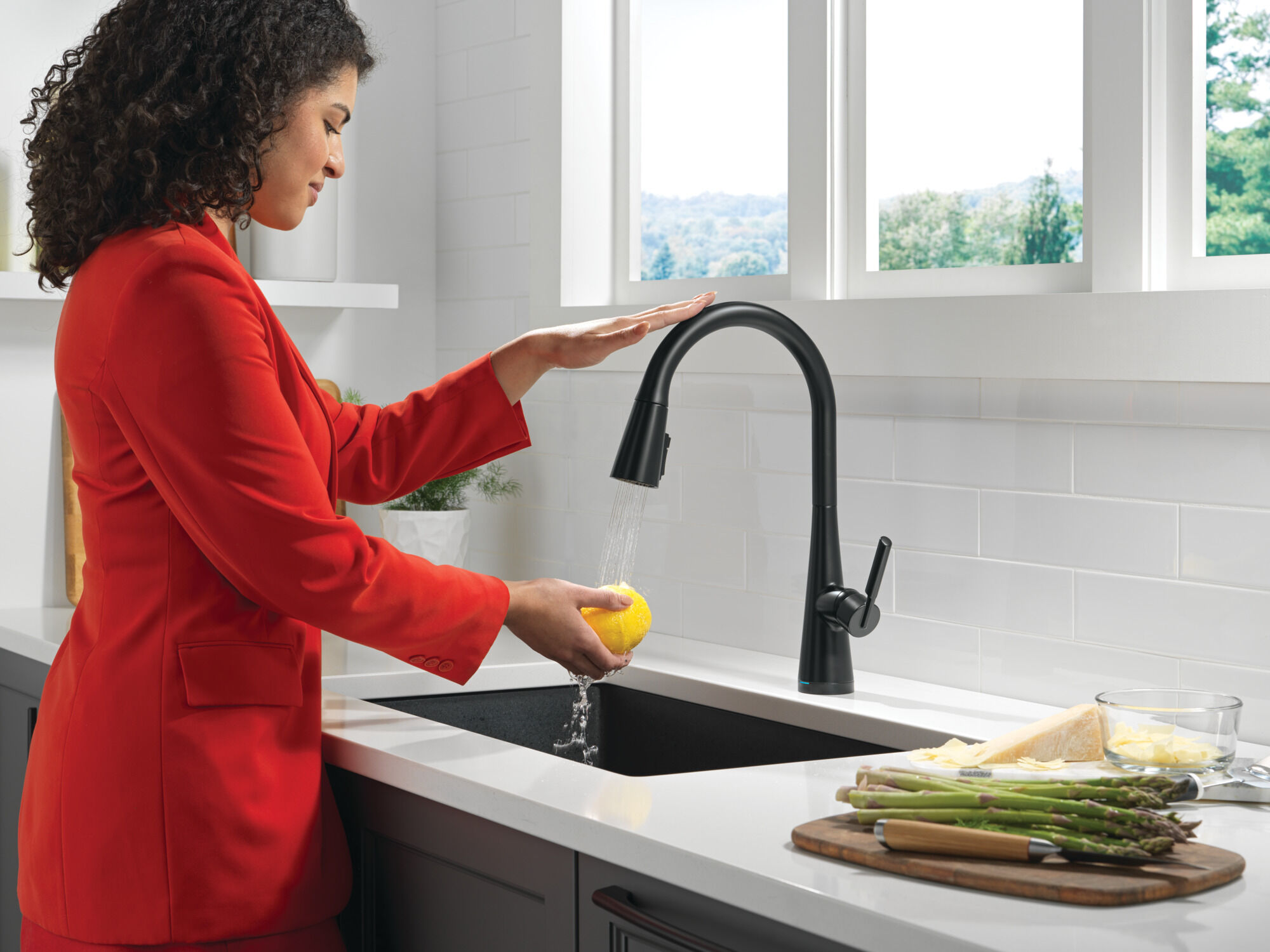 Single Handle Pull-Down Touch2O® Technology Kitchen Faucet with