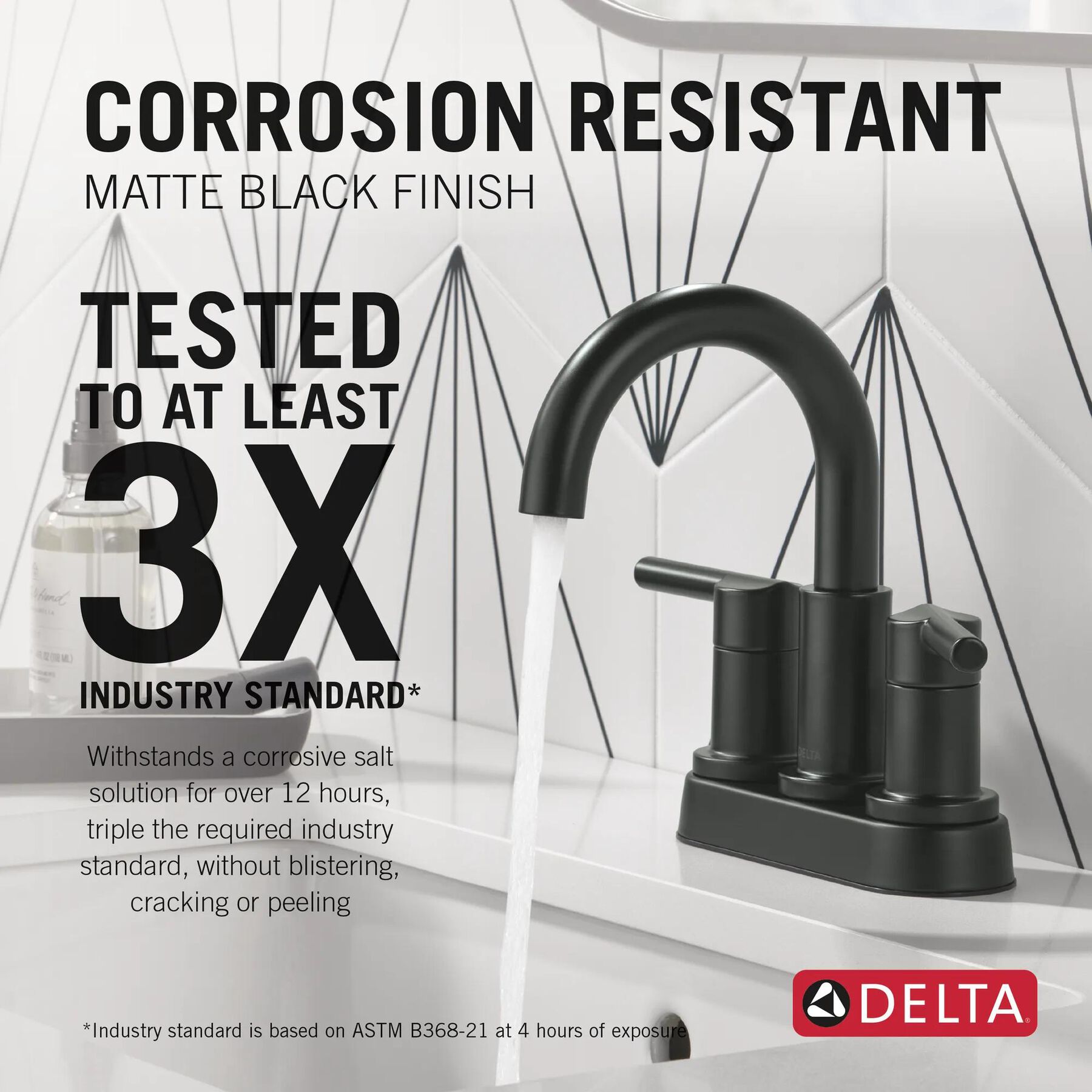 Two Handle Centerset Bathroom Faucet (Recertified)