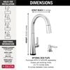 Touch2O Pull-Down Kitchen with Voice & Soap Dispenser