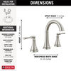Two Handle Widespread Lavatory Faucet