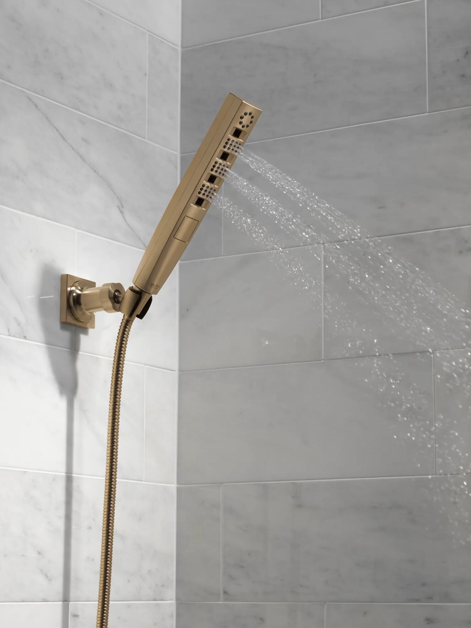 H2Okinetic® 4-Setting Wall Mount Hand Shower in Champagne Bronze H2Okinetic® 4-Setting Wall Mount Hand Shower in Champagne Bronze