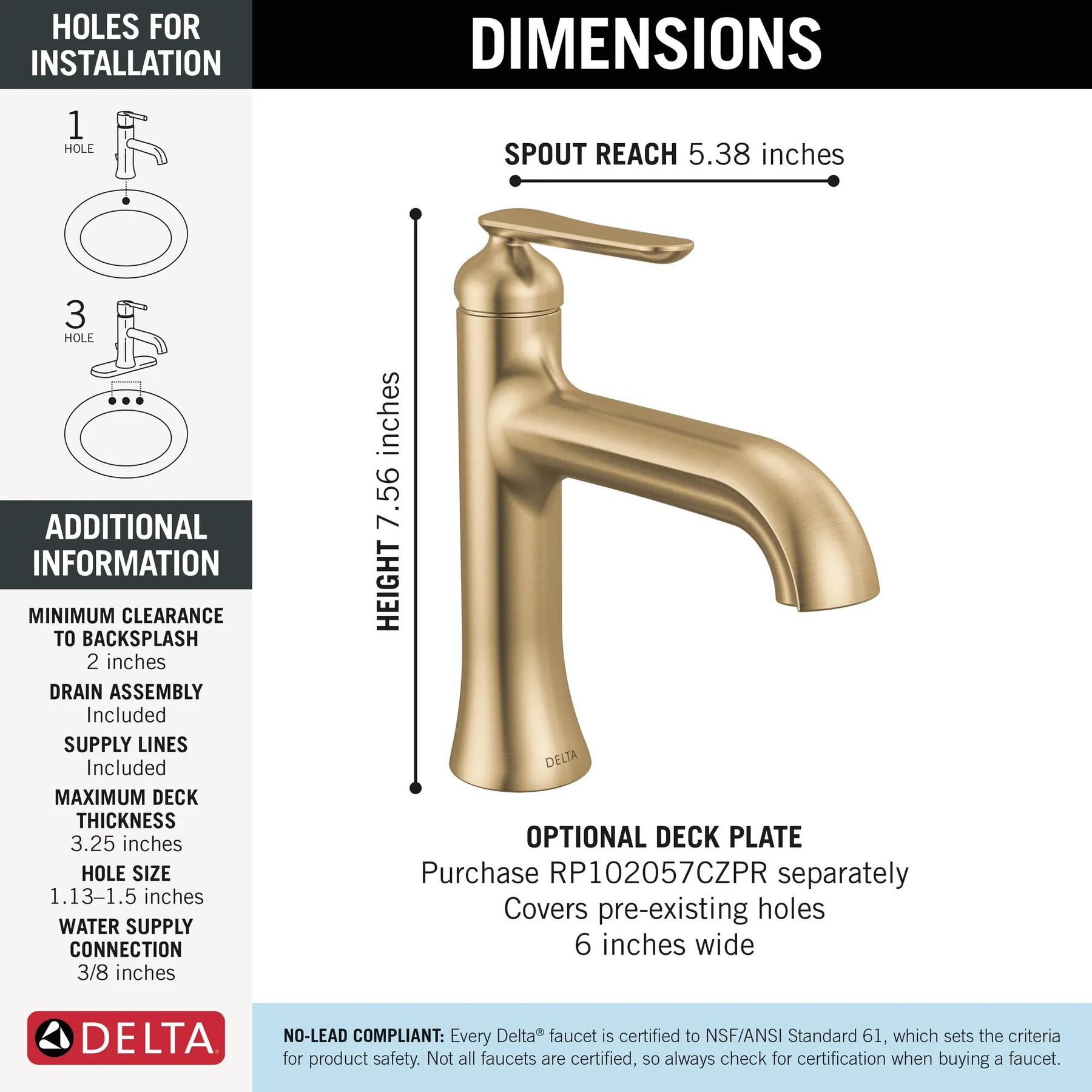 Single Handle Bathroom Faucet