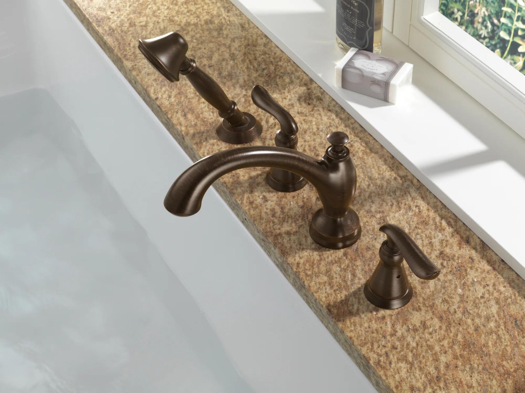 Roman Tub with Hand Shower Trim