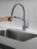 Single Handle Exposed Hose Kitchen Faucet