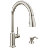 Single Handle Pull-Down Kitchen Faucet with Soap Dispenser and ShieldSpray&reg; Technology (Recertified)