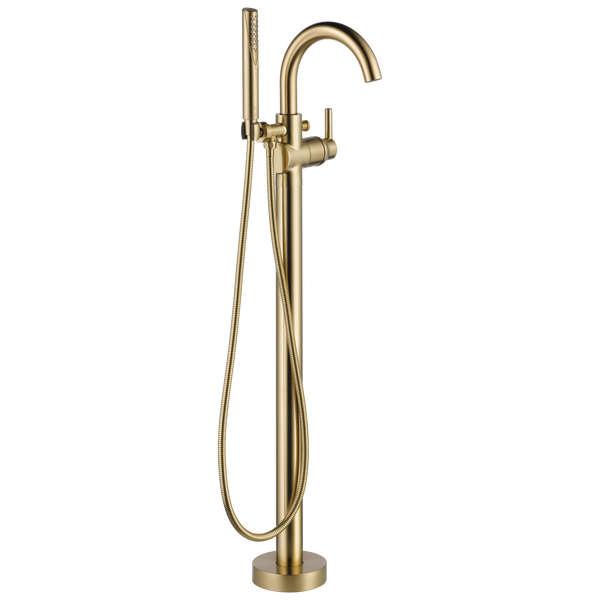 Contemporary Floor-Mount Tub Filler Trim (Recertified) in