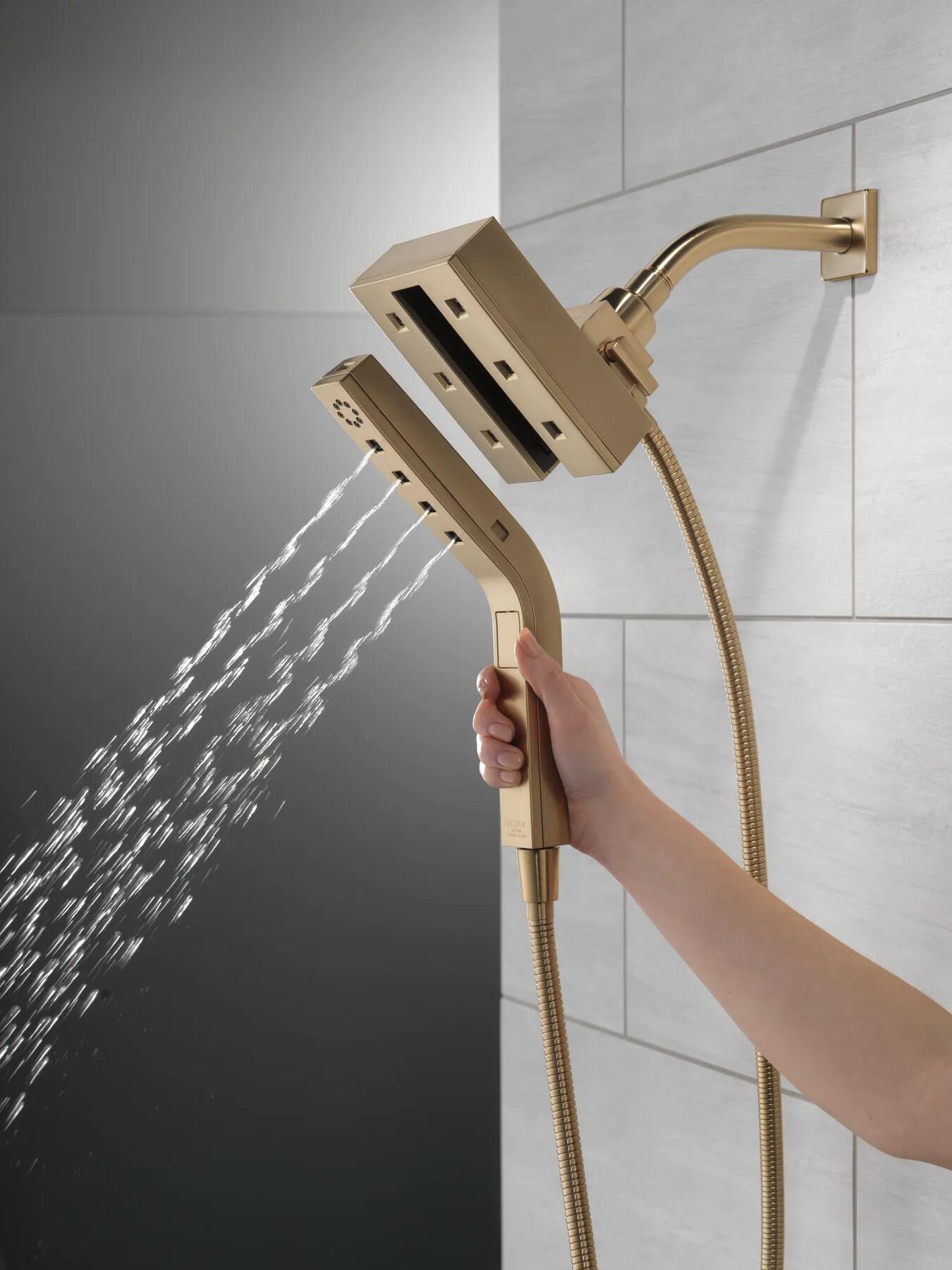 H<sub>2</sub>Okinetic&reg; In2ition&reg; 4-Setting Two-in-One Shower (Recertified)