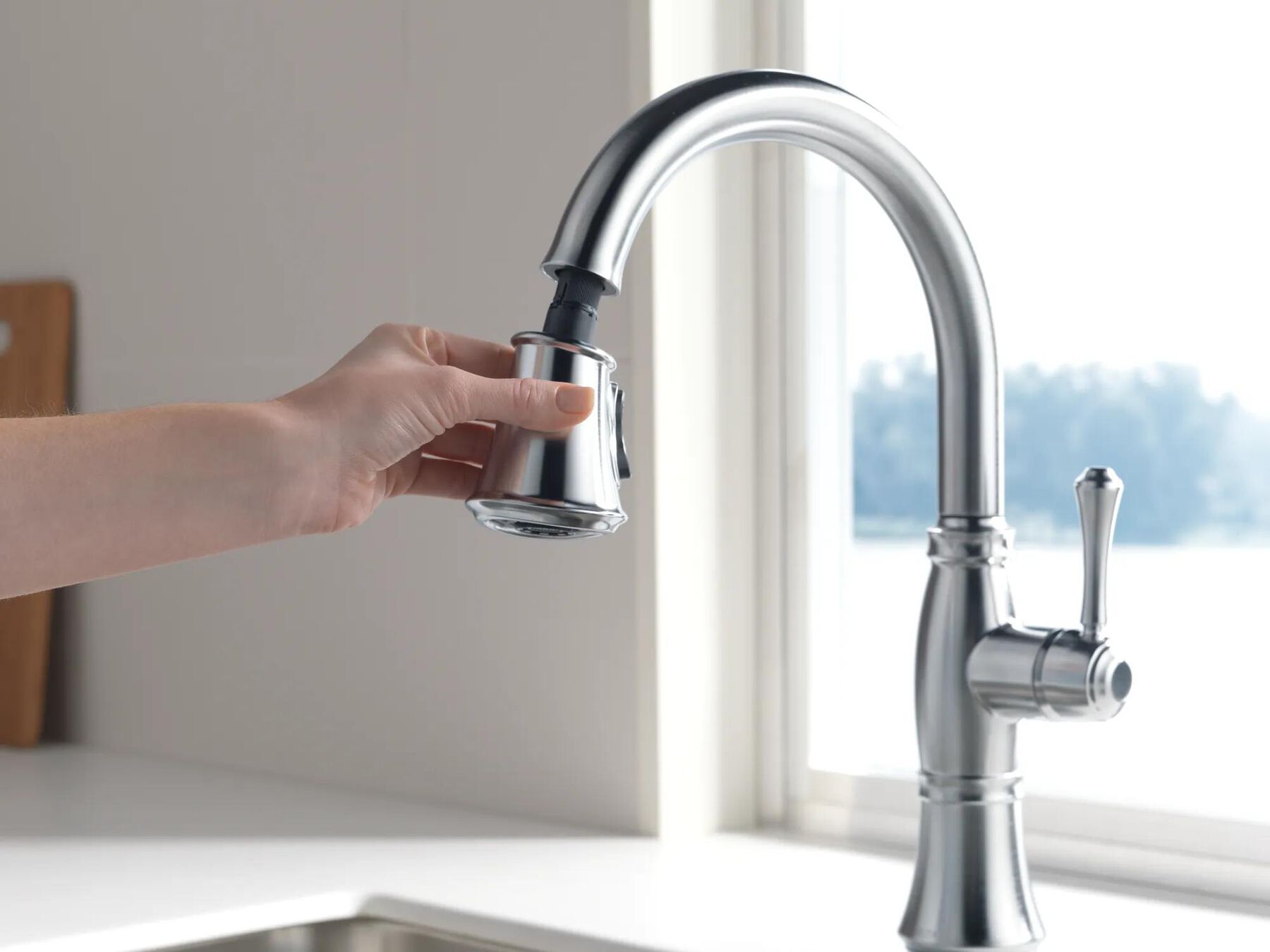 Single Handle Pull-Down Kitchen Faucet with ShieldSpray&reg; Technology (Recertified)