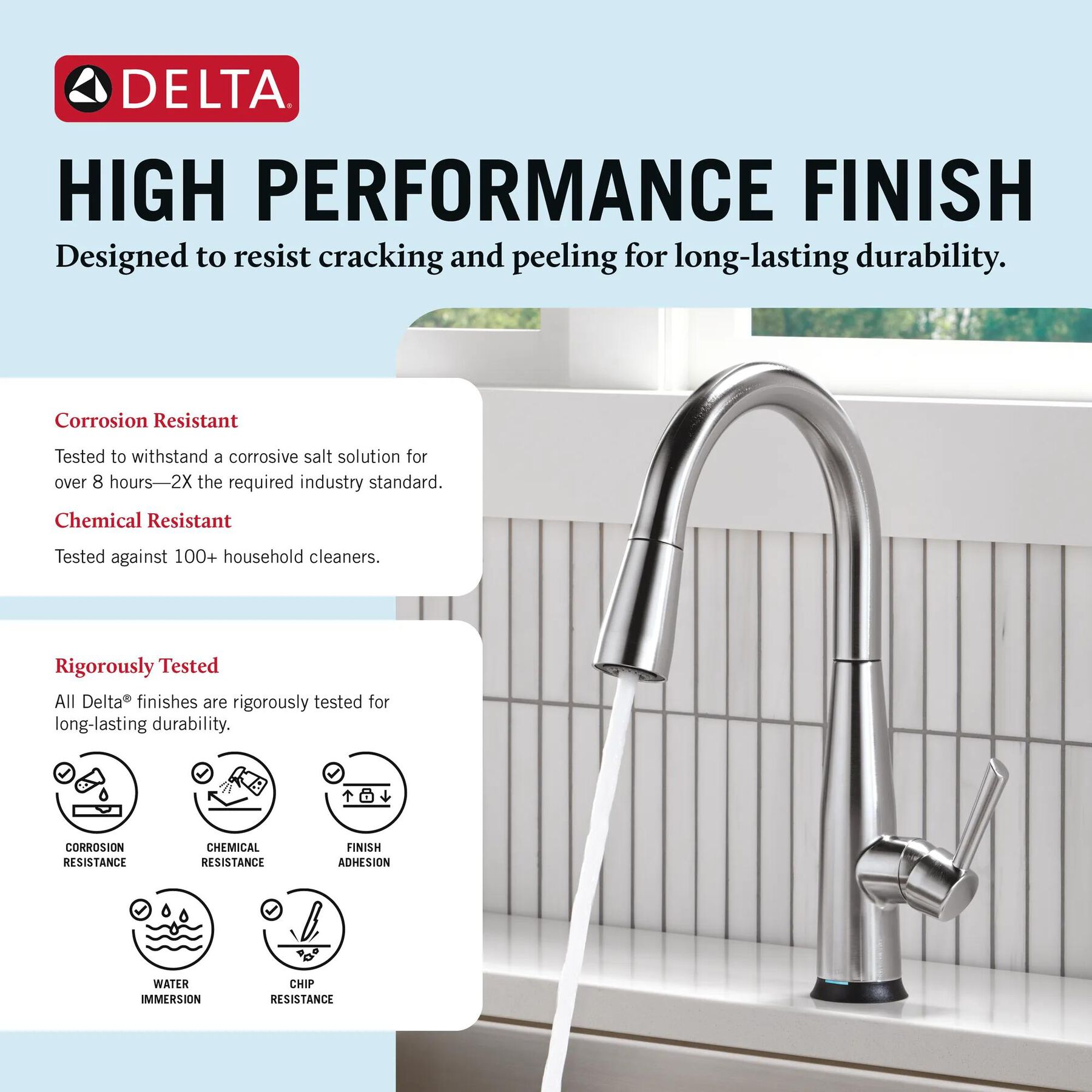 Touch<sub>2</sub>O&reg; Technology Kitchen Faucet with Touchless Technology