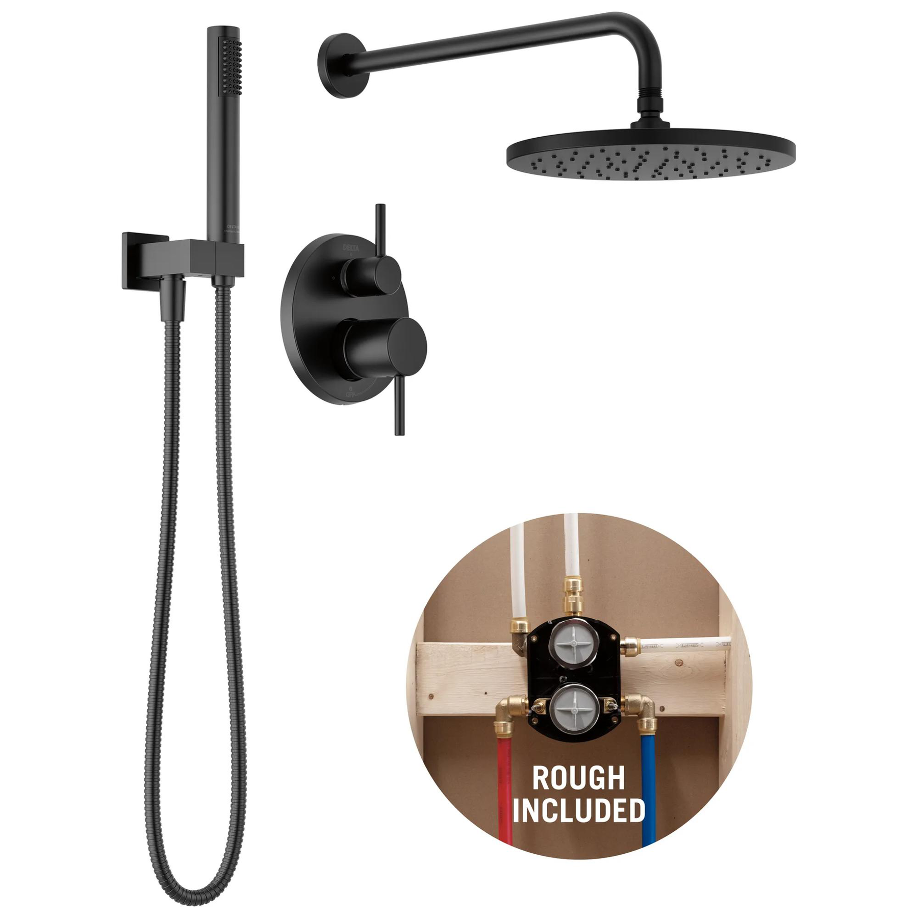 Monitor&reg; 14 Series Shower with Raincan, Hand Shower & Rough Valve