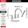 Roman Tub Trim with Hand Shower