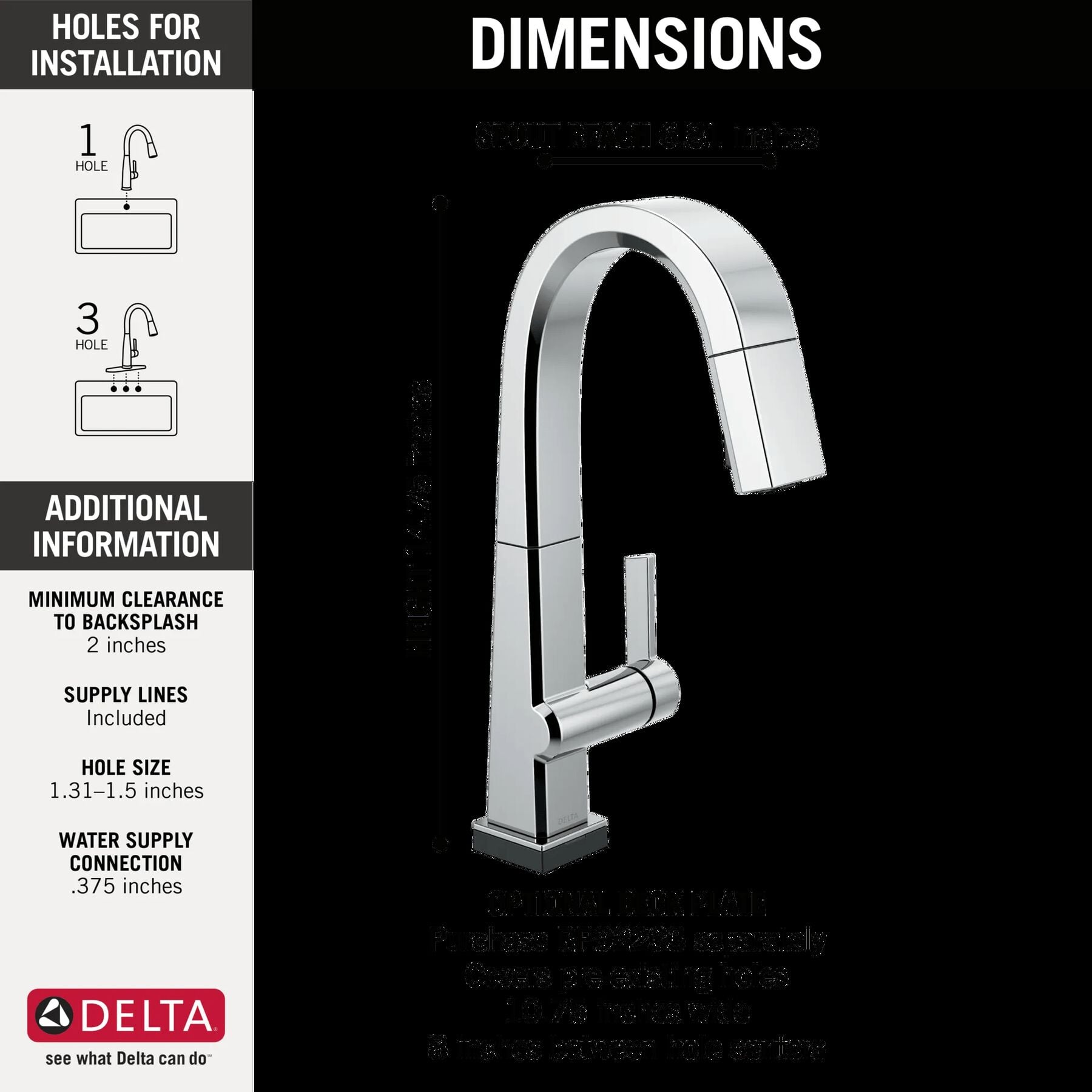 Single Handle Pull-Down Bar/Prep Faucet With Touch<sub>2</sub>O&reg; Technology