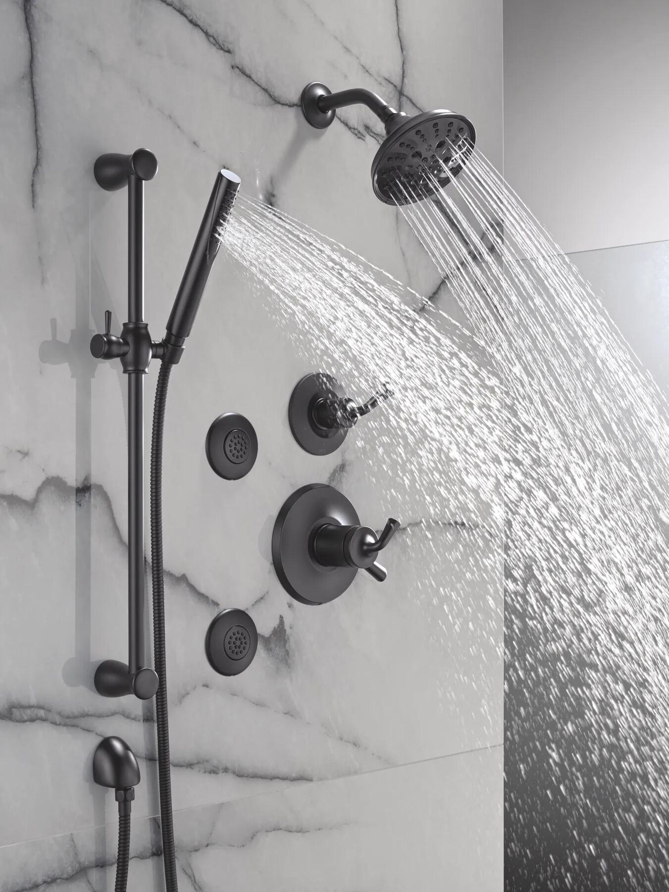 Premium Single-Setting Slide Bar Hand Shower