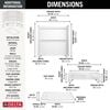 60x32 Alcove Shower Base with Tile Wall Bundle  - Right Seat Left Drain Curve